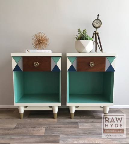 Mid-Century Night Stand Pair