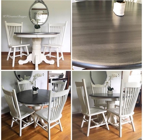Modern Metallic Dining Set
