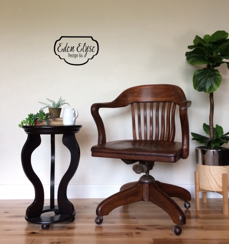 Vintage bankers chair