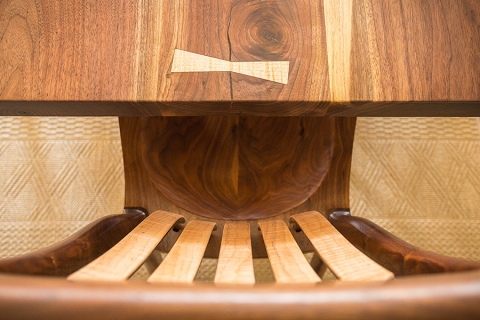 Curly maple accents