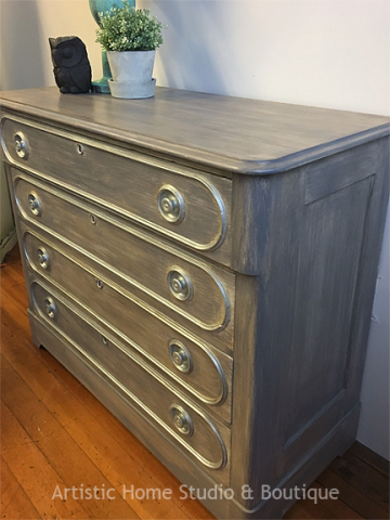 Driftwood & Silver Dresser