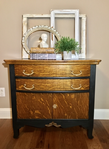 Tiger Oak Cabinet