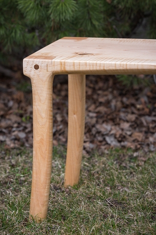 Curly Maple Bench