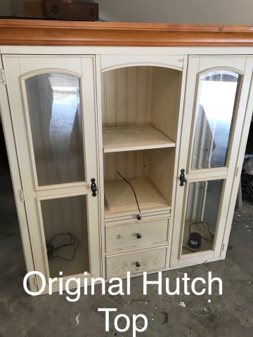 BEFORE: Original Hutch Top