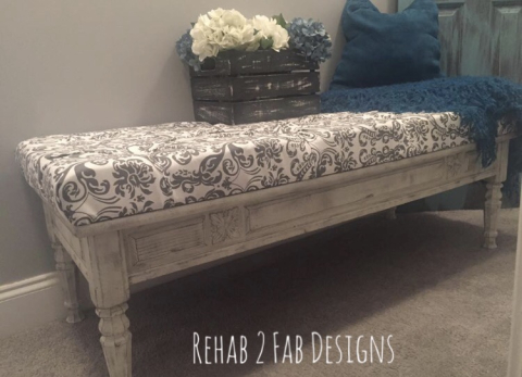 Coffee Table Turned Ottoman