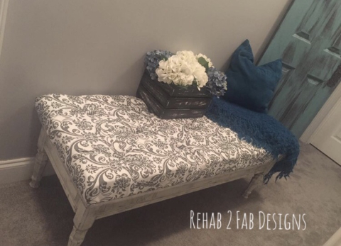 Coffee Table Turned Ottoman