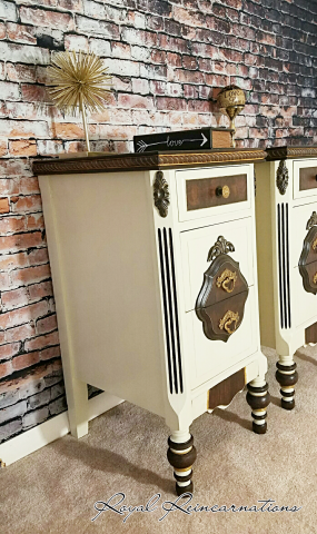 Vintage Desk Reincarnated to Night Stands