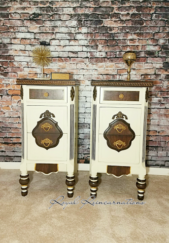 Vintage Desk Reincarnated to Night Stands