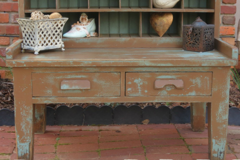 Antique Mail Sorter, bottom table