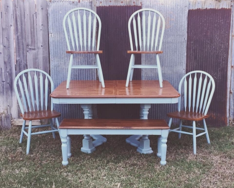 Oak table and chairs